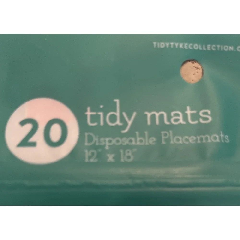 Tidy Mats Disposable Rectangular Placemats BPA Free 12